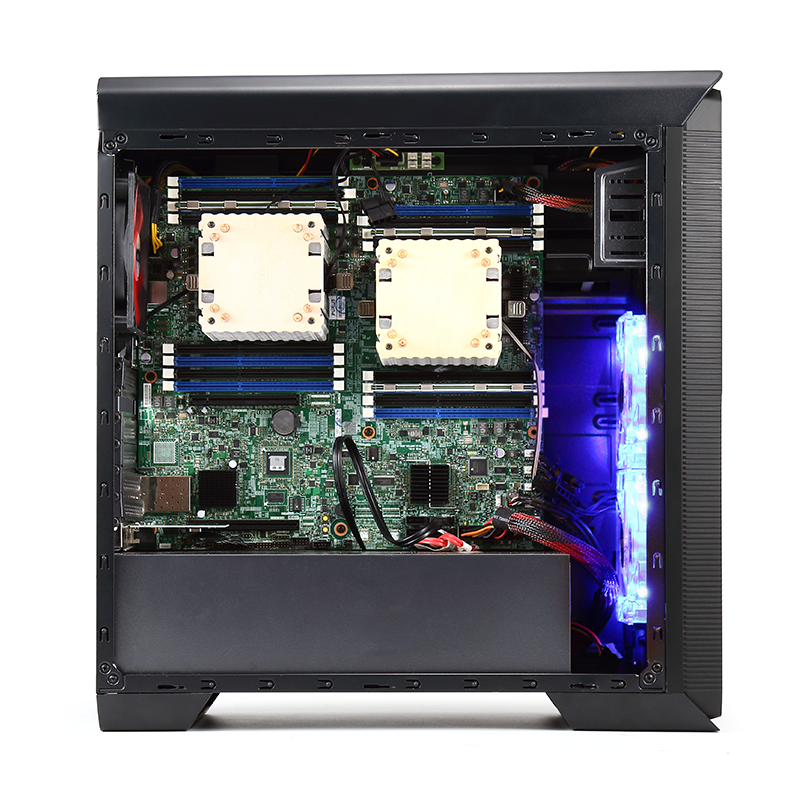 英特爾E5十六核2650V2雙路主板圖形工作站服務(wù)器游戲辦公電腦主機(jī)解析